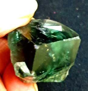 Green Fluorite Weardale Doble Cristal Grande Dama Annabella Mine Rogerley Inglaterra - Imagen 1 de 10