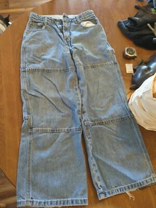 Vintage Jeans Men's Boys Faded Glory Husky Size 12 Blue Jeans - Picture 1 of 12