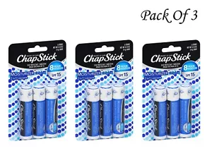 ChapStick Original Skin Protectant Moisturizing Lip Balm SPF 15 4 g (3 Pack) - Picture 1 of 5