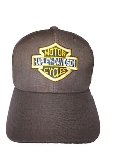 Harley Davidson Motorcycles Strapback One Size Adjustable Cap/Hat Brown - Picture 1 of 6