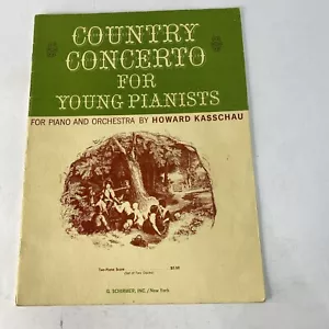 Concerto Country per Giovani Pianisti Howard Kasschau 1971 Schirmer Inc USA - Foto 1 di 4