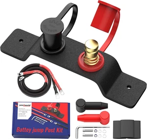 Remote Battery Terminals Heavy Duty Battery Relocation Kit with Bracket Cable Ba - Picture 1 of 6