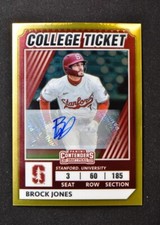 2022 Elite Extra Edition College Tickets Optic Signatures #21 Brock Jones /99