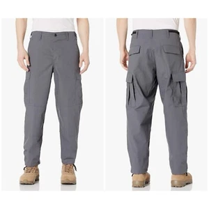NEW TRU-SPEC BDU Basics Tactical 65/35 Rip-Stop Cargo Pants GREY SMALL MSRP $40 - Picture 1 of 18