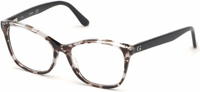 Guess GU2723 020 Gray Havana Cat Eye Plastic Optical Eyeglasses Frame 54-15-140 - Image 1 of 3
