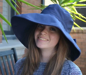 Simple Ladies Cooling Hat - SPF50, Vented, Free Cool Pad - Picture 1 of 4