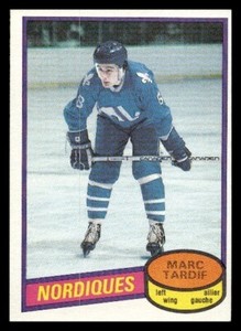 1980 O-Pee-Chee #256 Marc Tardif Quebec Nordiques  Hockey card
