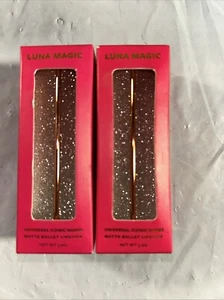 Luna Magic Universal Iconic Nude Lipstick Madison  & Park Ave  Lot Of 2 - Picture 1 of 3
