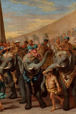 Arte de pared vintage de elefantes procesión circo 1888 decoración del hogar - PÓSTER 20x30 Foto 1 de 3