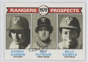 1979 Topps 1979 Prospects Danny Darwin Pat Putnam Billy Sample Bill Sample #713