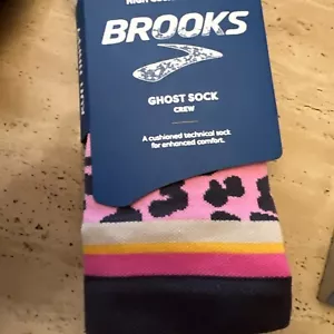 *NUEVO* Calcetines Brooks Ghost Crew Unisex para Correr Medianos Nuevos - Imagen 1 de 2