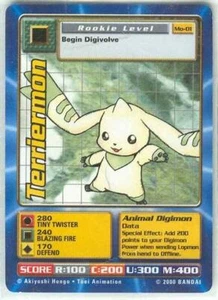 Digimon The Movie Promo 2000- card - TERRIERMON nrmint condition pack fresh  - Picture 1 of 1