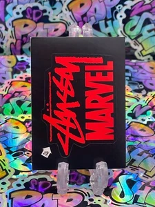 2011 Stussy Marvel Cover Card | Sticker Front | Full Puzzle Photo on Back - Bild 1 von 2
