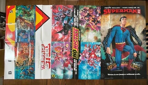 DC Comics Superman Promo Poster Lot of 3 24 X 36 Justice League, Bendis, Year 1 - Picture 1 of 4