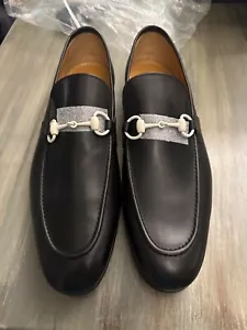 NEW GUCCI Betis Glamour Nero Moccasin Loafers — 11.5 / 11+ - Picture 1 of 8