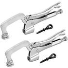 MAXPOWER Bench Clamp 11-inch Welding Table Mount Locking C-Clamps Pack of 2