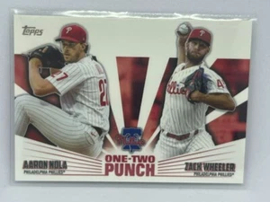 Aaron Nola Zach Wheeler One-Two Punch 2023 Topps Series One Baseball # 12P-10 - Picture 1 of 2
