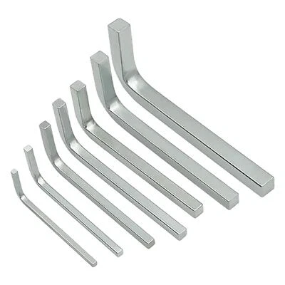 7Pcs L Shape Square Head Wrench Set Steel Home Appliances Wrench Screwdriver - Image 1 of 4