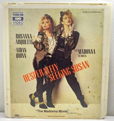 VTG 1985 Desperately Seeking Susan CED Videodisc Madonna Movie RARE READ TE16342 - Image 1 of 4