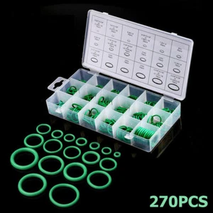 270pcs Assortment Kit Car HNBR A/C System Air Conditioning O Ring Seals Set Tool - Bild 1 von 10