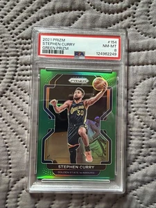 2021 Panini Prizm Green Prizm Stephen Curry #154 PSA 8 - Bild 1 von 2