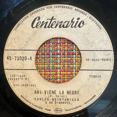 CARLOS QUINTANILLA - Ahi Viene la Negra - - Изображение 1 из 2
