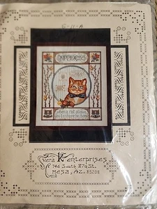 Vera K Enterprises Glück Katze Zuhause Kreuzstich Kit Neu aus altem Lagerbestand Neu Vintage Kätzchen - Bild 1 von 6
