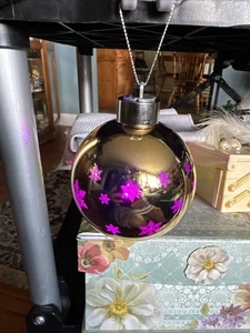 Erie Presque Isle Downs Light Up Glass Ornament - Picture 1 of 7