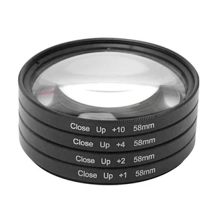 4Pcs 37-82mm Macro Close Up +1-+10 Lens Filter Kit For Canon Nikon Sony Tamron - Picture 1 of 12