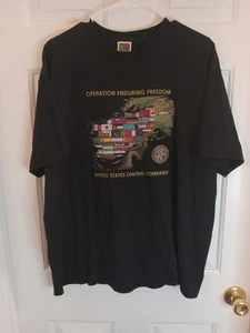 Operation Enduring Freedom Shirt Usa Centeral Command Fruit Of The Loom Size Xl - Picture 1 of 11