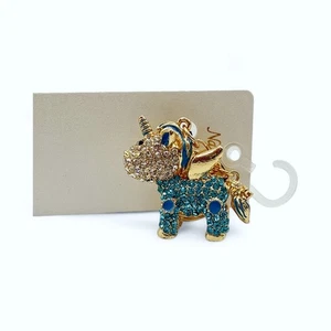 NUEVO Natasha - Dije de mano de unicornio con diamantes de imitación/llavero/llavero - Azul - Imagen 1 de 4