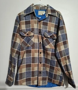 Chaqueta de franela forrada con edredón Fieldmaster de colección camisa chaqueta hecha en EE. UU. mediana alta - Imagen 1 de 5