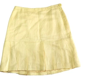 LOFT Women's Size 2 Butter Yellow Ruffle Pencil Skirt – New, Chic Career Style - Picture 1 of 12