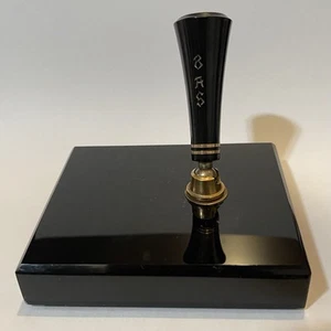 Original DuoFold Parker Fountain Pen Stand Vintage 1930’s. Onyx, Bakelite, Brass - Picture 1 of 10