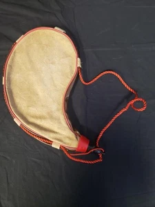 VINTAGE SUEDE/LEATHER SPANISH BOTA BAG WATER CANTEEN BLADDER (23259-1) - Picture 1 of 9