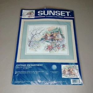 Kit de punto de cruz Sunset "Cottage Enchantment" (mercancía de paquete) - Imagen 1 de 11