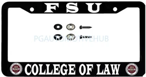 License Plate Fra Stainless Steel Vinyl Letters for FLORIDA STATE COLLEGE OF LAW - Bild 1 von 3