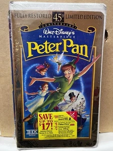 Vintage 45th Anniversary Disney Peter Pan Clamshell VHS Movie Brand New & Sealed - Picture 1 of 3