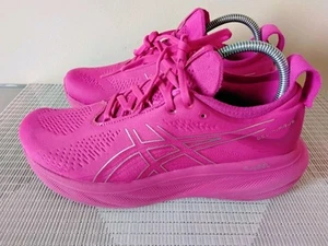 Asics Gel-Nimbus 25 Running Shoes Sneakers Womens Size 8 Hot Pink Athletic Gym - Picture 1 of 9