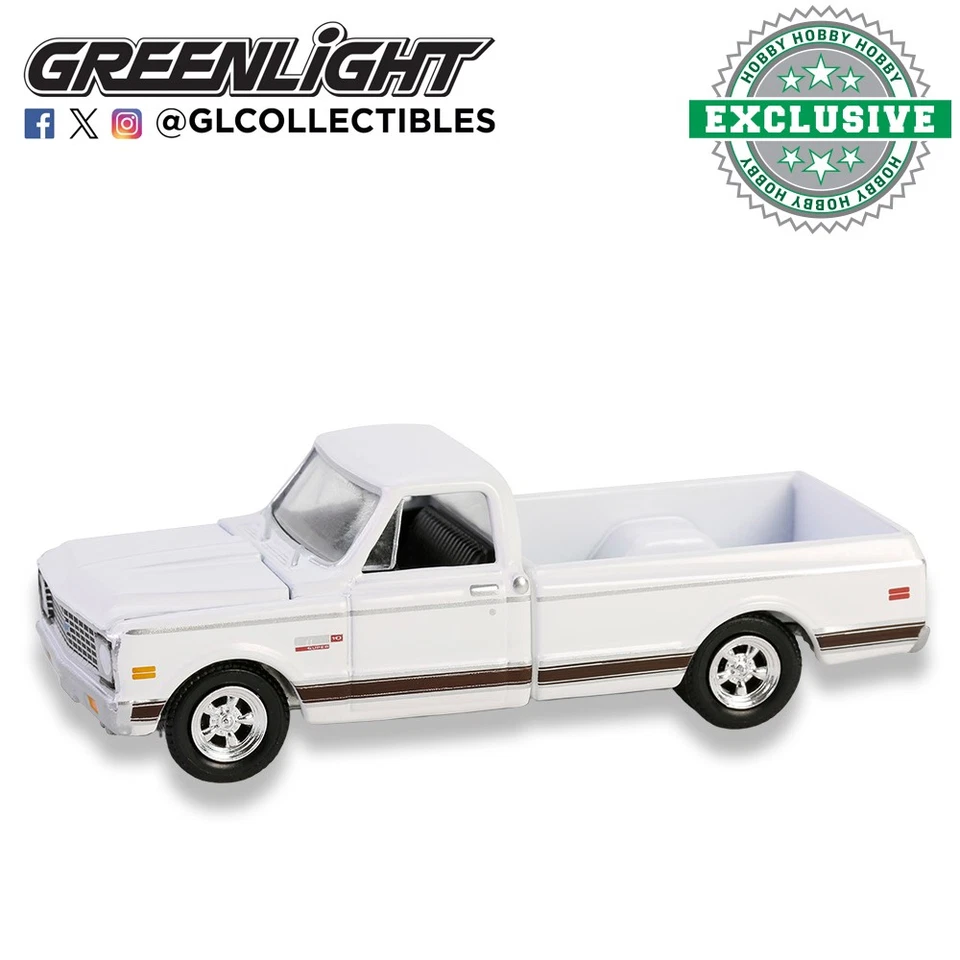Greenlight Hobby Exclusive 1972 Chevy Cheyenne C10 Pickup 1:64 Scale 30566 - Image 1 of 1