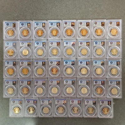2007S - 2016S Presidential Series Dollar Set PCGS PR69 [39 coins] - Image 1 of 4