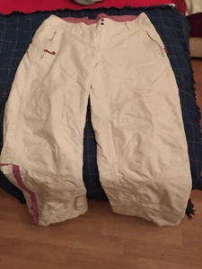 weiße Damen Skihose Schneehose gebraucht in Größe 40/42 RECCO Sicherheitssystem - Bild 1 von 6