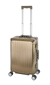 Tokyo Aluminium Handgepäck-Koffer Trolley mit 4 Rollen Alu Hartschale 55x36x23cm - Bild 1 von 12