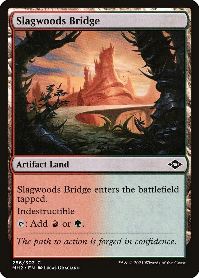 Magic the Gathering (mtg): MH2: Slagwoods Bridge - Foil - Image 1 of 1