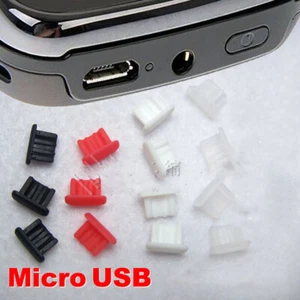 Couverture de protection Micro USB Port Caps Cover protection poussière bouchon capuchon capuchon anti-poussière - Photo 1/5