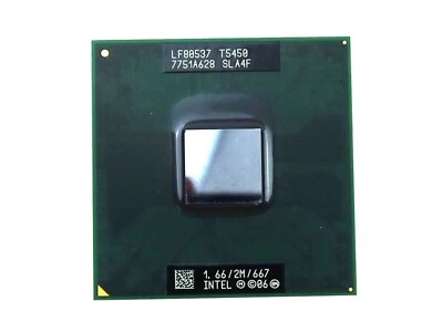 INTEL CORE 2 DUO T5450 1.66GHZ SOCKET PPGA478 LAPTOP CPU PROCESSOR SLA4F - Image 1 of 2