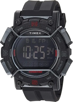 Timex TW4B17900 Men's Expedition CAT Blackout Alarm Chronograph Digital Watch - Image 1 of 2