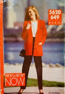 Butterick SEE & SEW Pattern 5620 Misses Jacket, Top & Pants UNCUT 6 - 10 18 - 22 - Picture 1 of 7