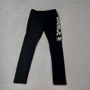 JUSTICE BLACK DANCE LEGGINGS SIZE 6 - Picture 1 of 7