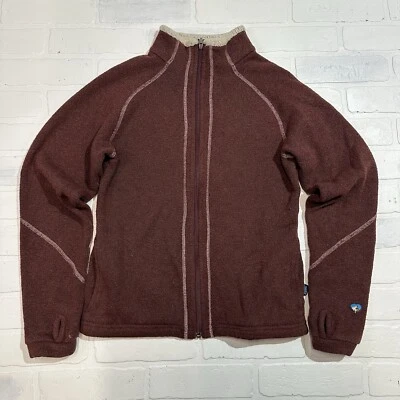 Suéter polar Kuhl Alfpaca para mujer chaqueta pequeña tejida cremallera completa campamento al aire libre Foto 1 de 4